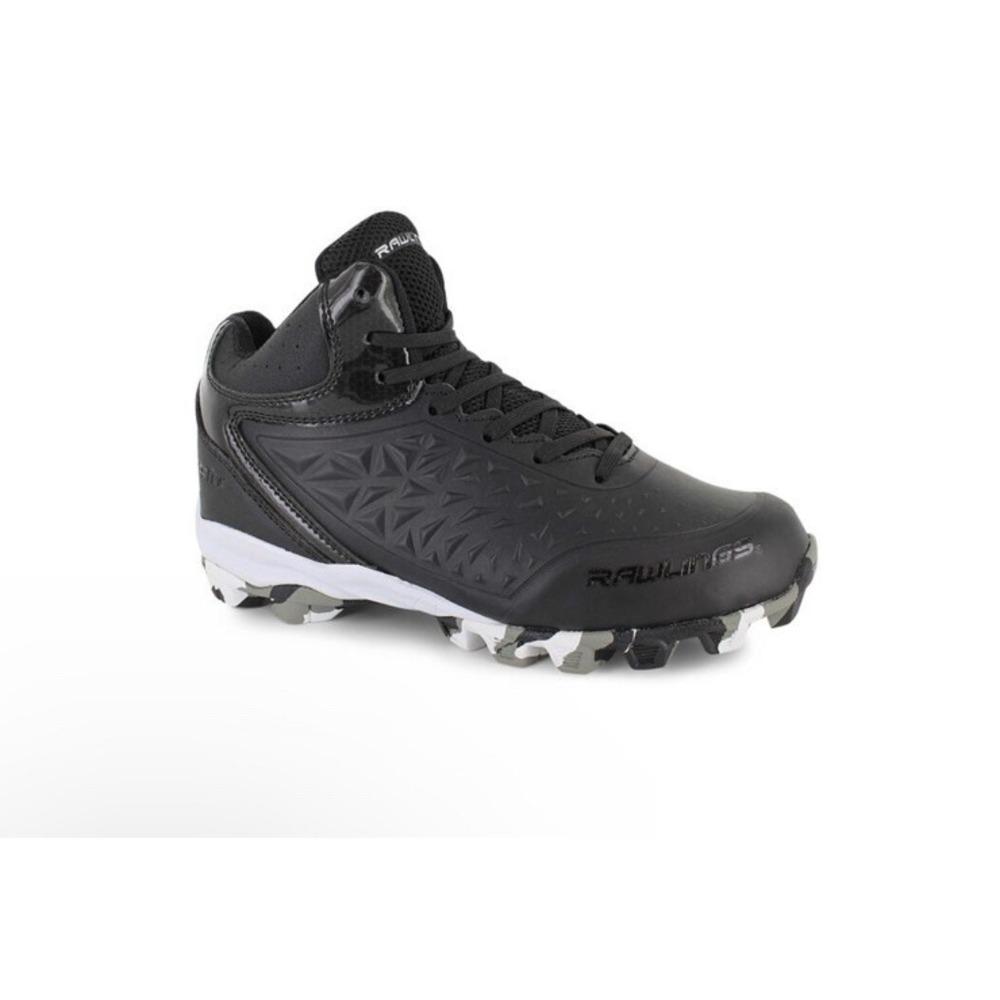 Rawlings Men's Revolt Football Cleats *size 10.5* ( Black and white)